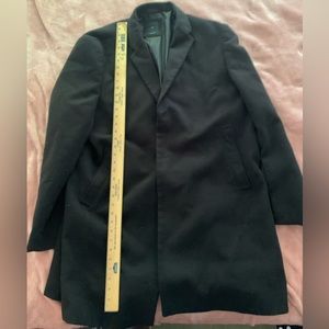Black men’s long winter coat 3x